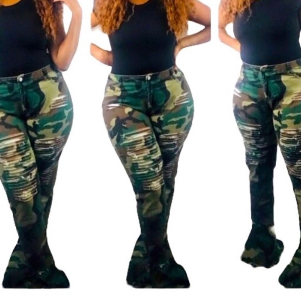 Soldier Girl Camo Jeans